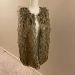 Rachel Zoe faux fur vest
